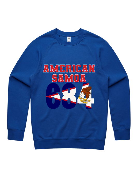 American Samoa Crewneck 5100 - AS Colour