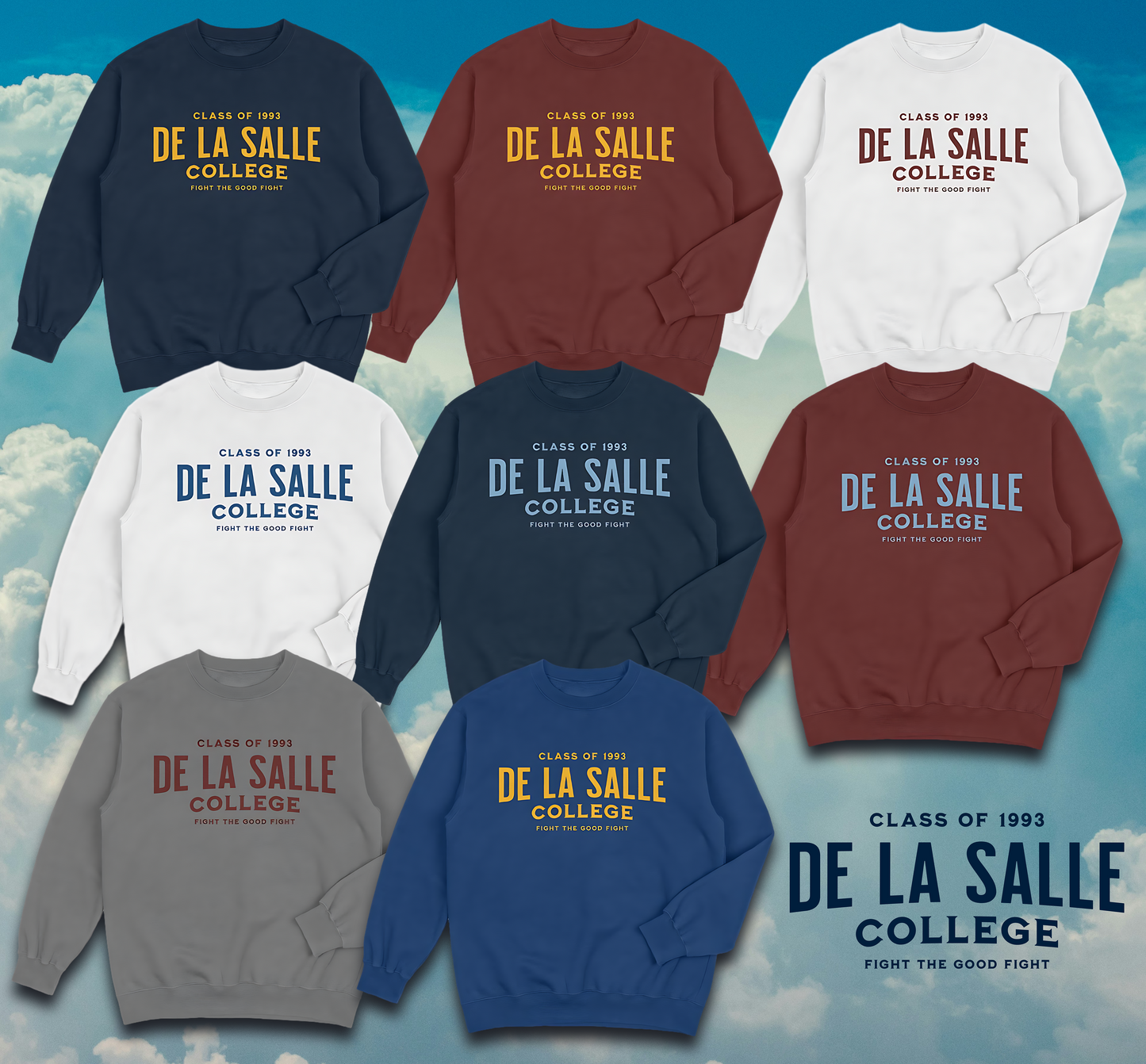 De La Salle - AS Colour Crewneck 5100 (Sml to 5XL)