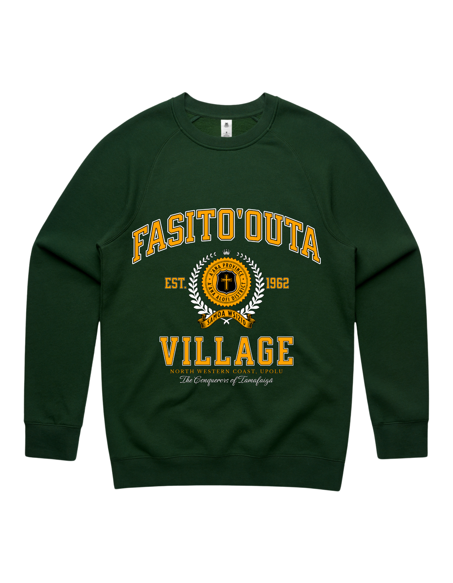 Fasito'outa Varsity Crewneck 5100 - AS Colour - Gold Print