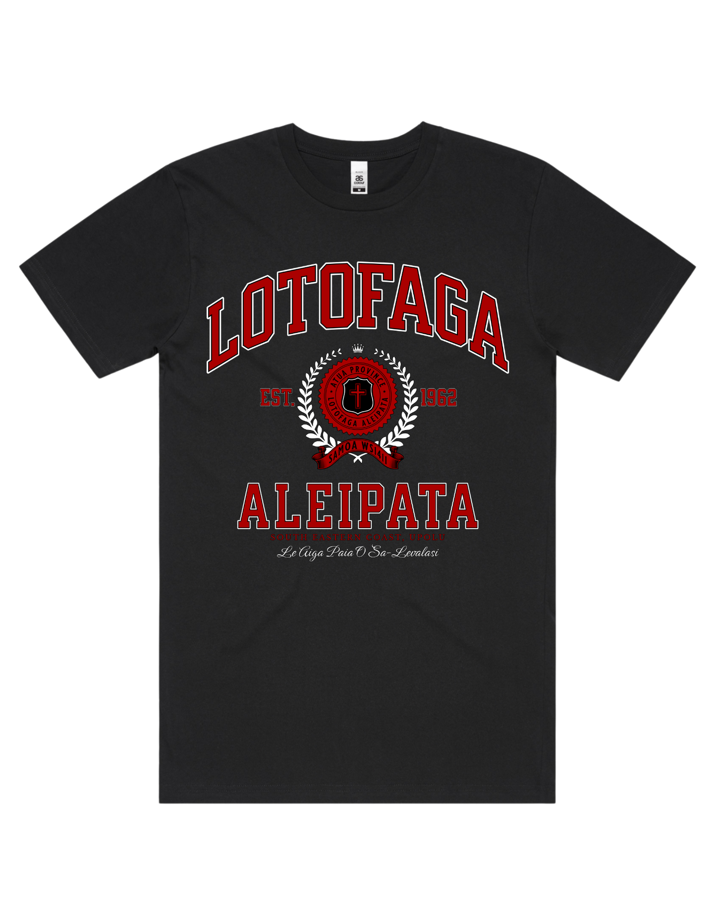 Lotofaga (Aleipata) Varsity Tee 5050 - AS Colour - Red Print