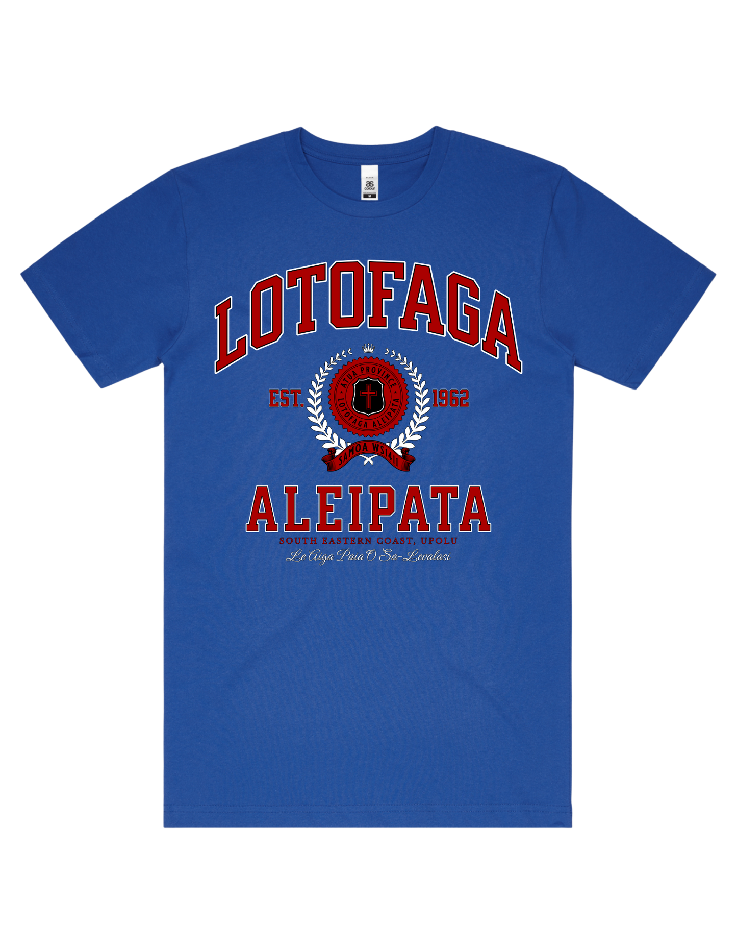 Lotofaga (Aleipata) Varsity Tee 5050 - AS Colour - Red Print