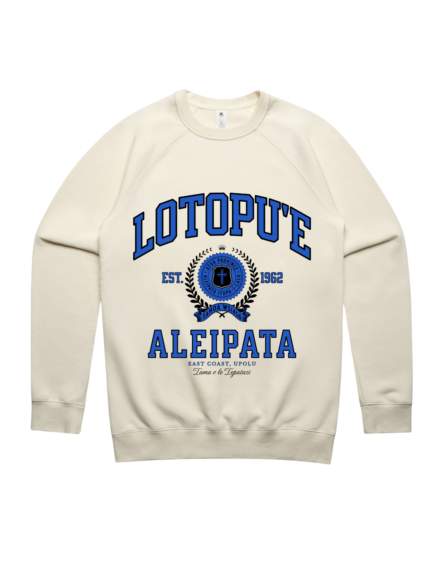Lotopue Varsity Crewneck 5100 - AS Colour - Mid Blue Print