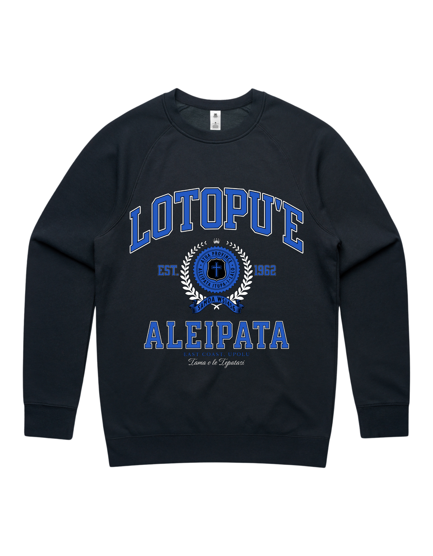 Lotopue Varsity Crewneck 5100 - AS Colour - Mid Blue Print