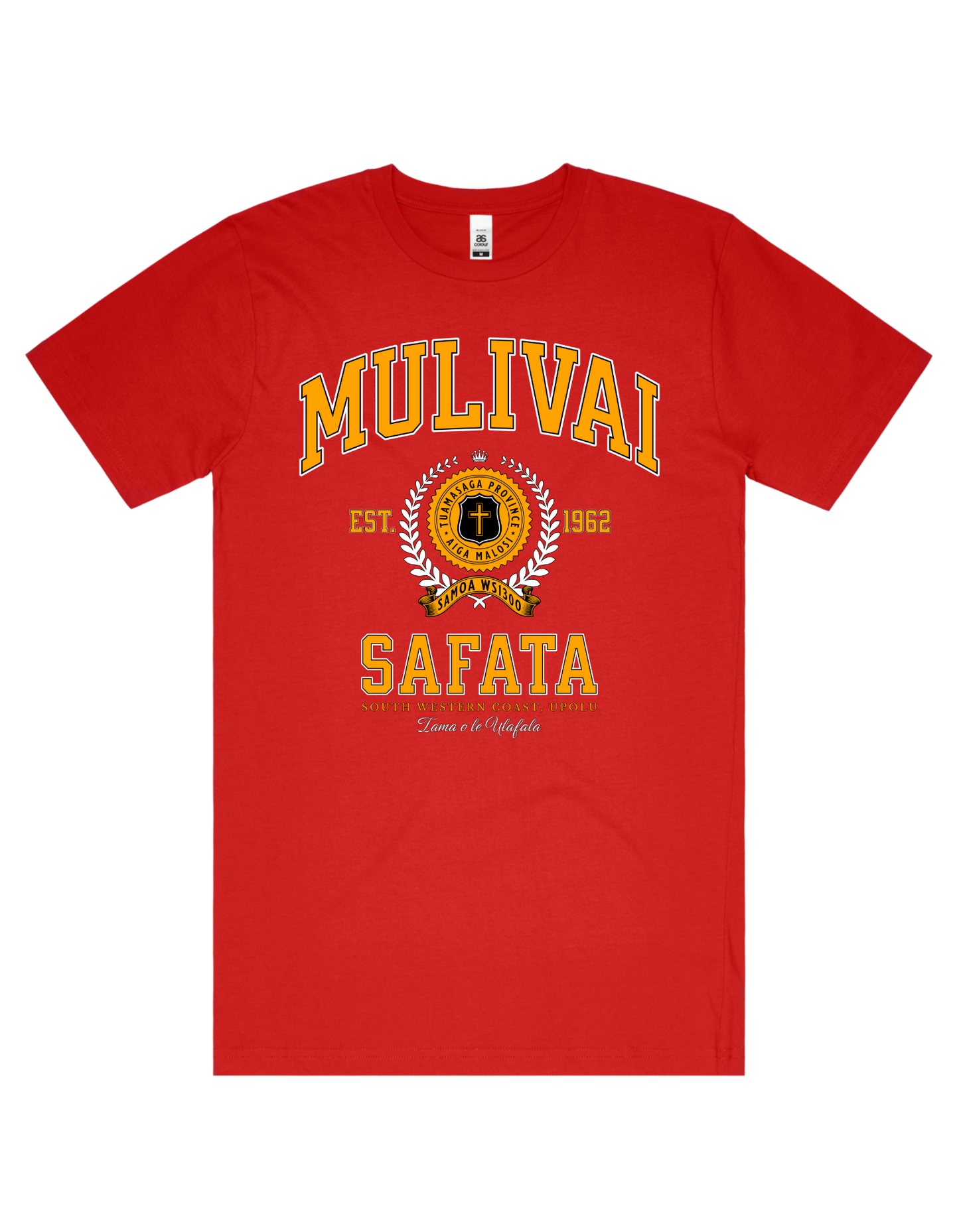 Mulivai Varsity Tee 5050 - AS Colour - Gold Print