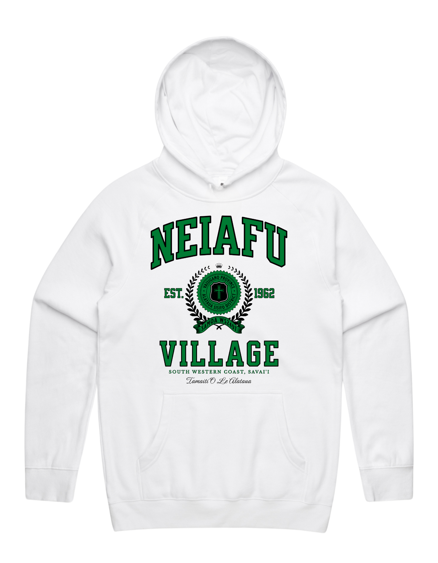 Neiafu Varsity Supply Hood 5101 - AS Colour - Green Print
