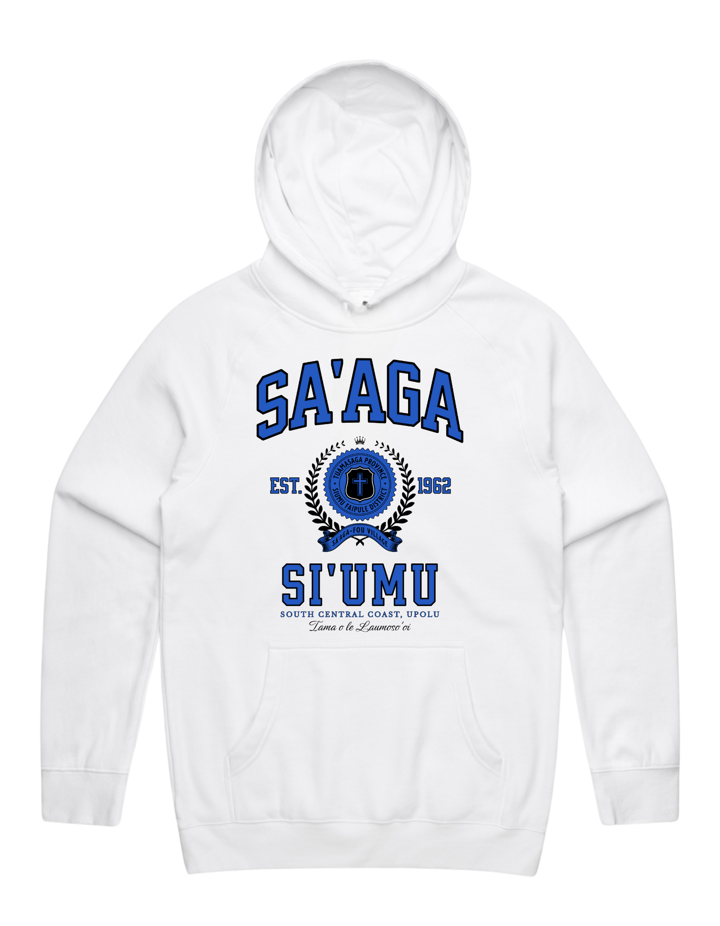 Sa'aga Siumu Varsity Hood 5101 - AS Colour - Mid Blue Print