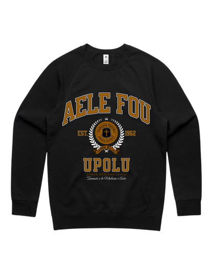 Aele Fou Varsity Crewneck 5100 - AS Colour - Brown Print