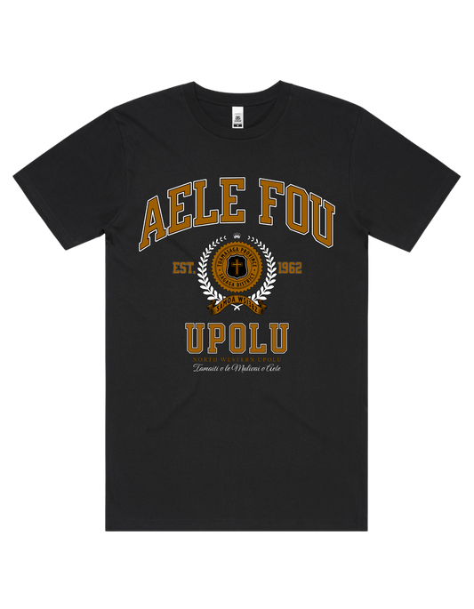 Aele Fou Varsity Tee 5050 - AS Colour - Brown Print