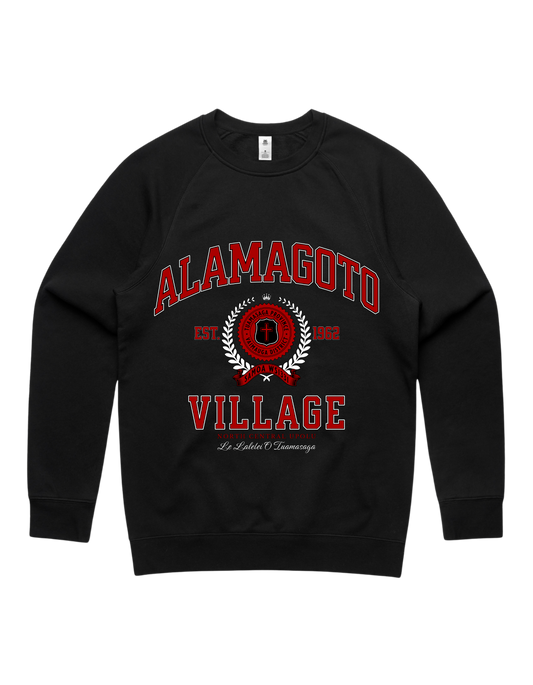 Alamagoto Varsity Crewneck 5100 - AS Colour - Red Print