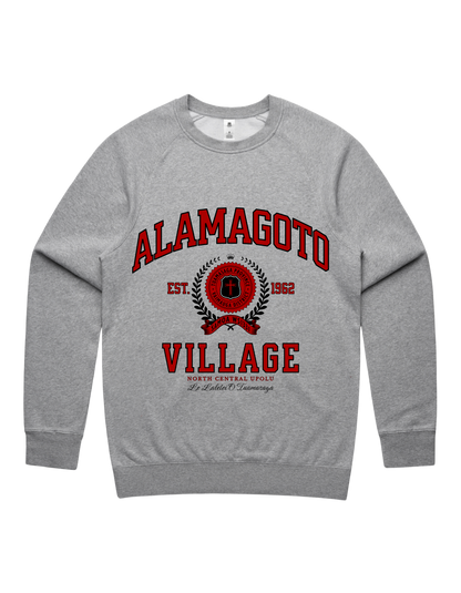 Alamagoto Varsity Crewneck 5100 - AS Colour - Red Print