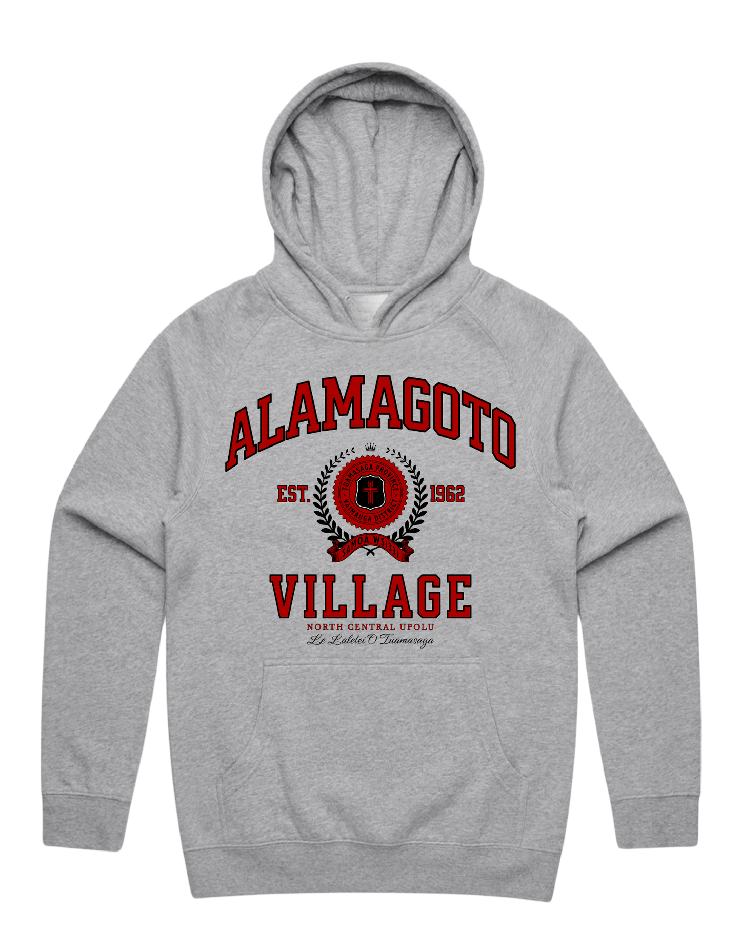 Alamagoto Varsity Hood 5101 - AS Colour - Red Print