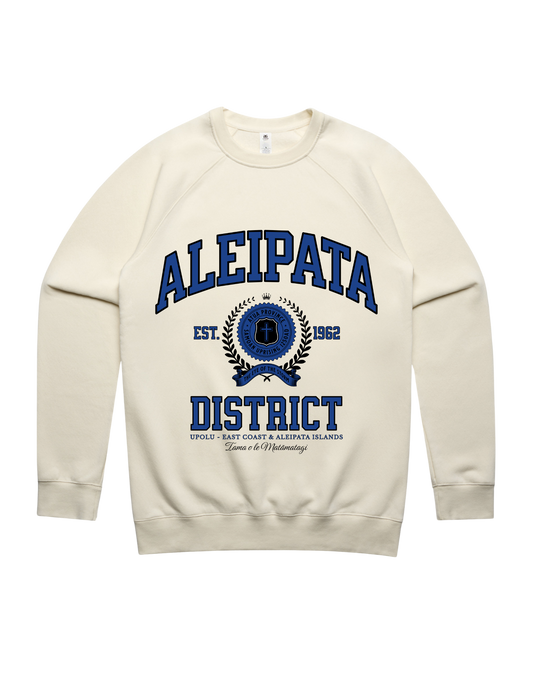 Aleipata Varsity Crewneck 5100 - AS Colour - Mid Blue Print