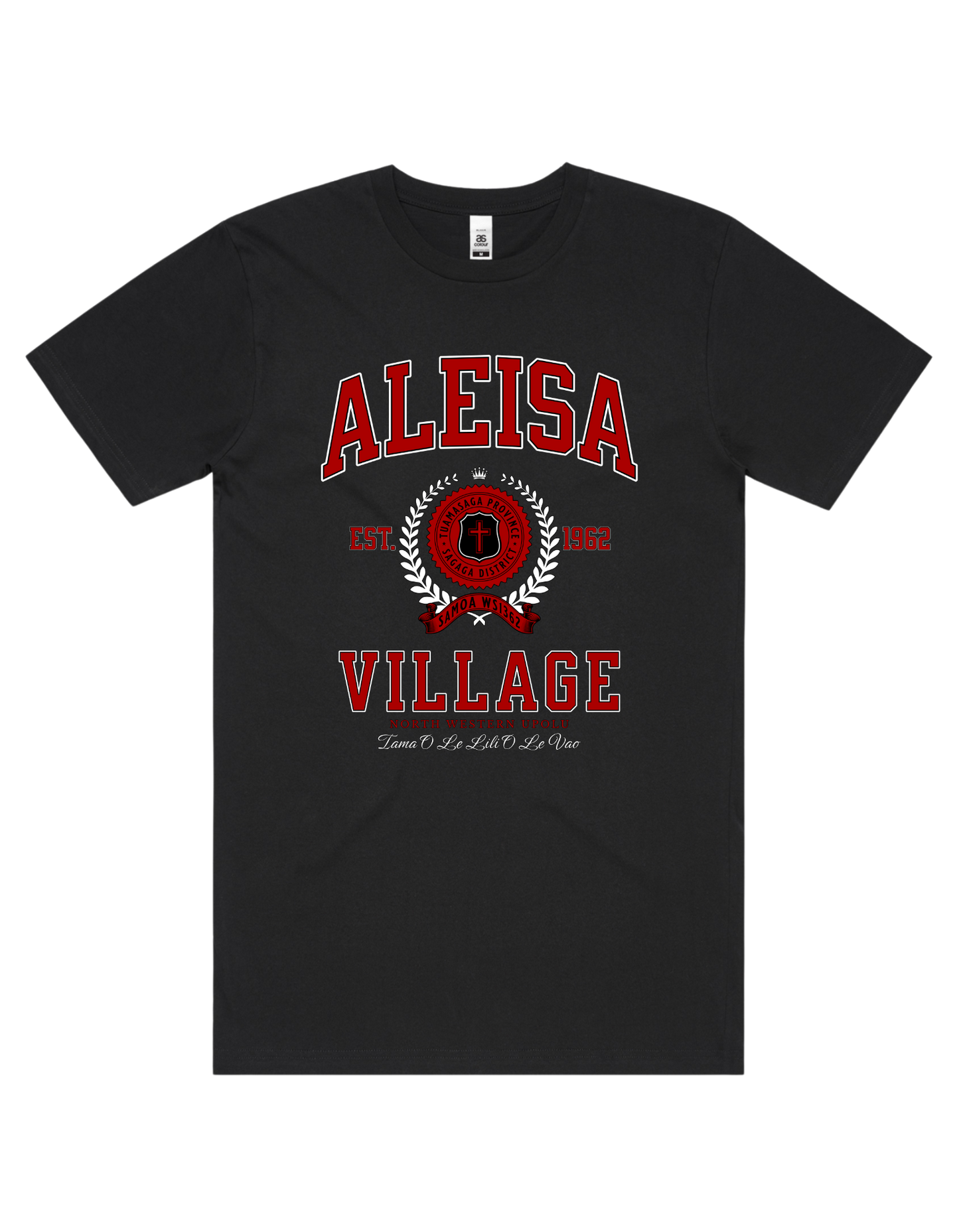 Aleisa Varsity Tee 5050 - AS Colour - Red Print