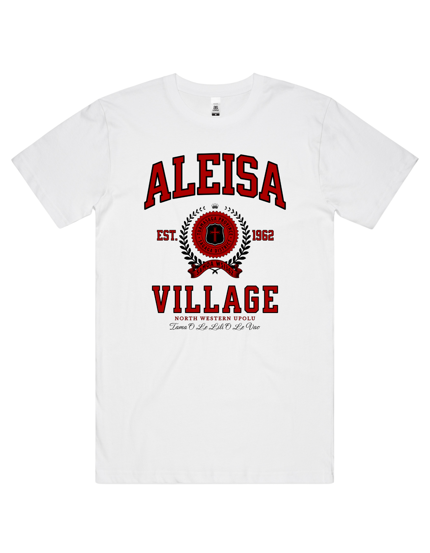 Aleisa Varsity Tee 5050 - AS Colour - Red Print