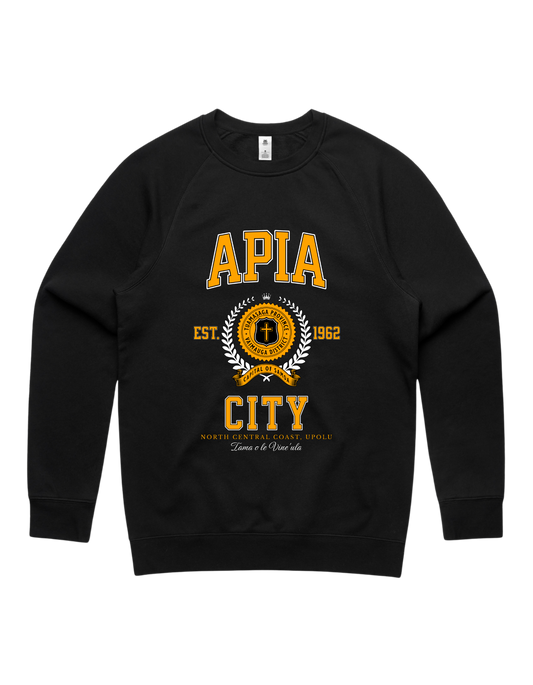 Apia Varsity Crewneck 5100 - AS Colour - Gold Print