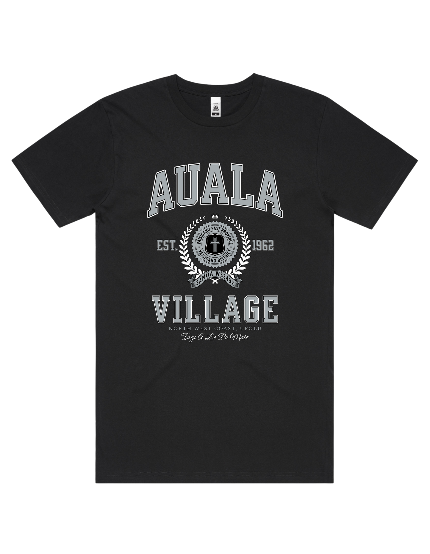 Auala Varsity Tee 5050 - AS Colour - Silver Print