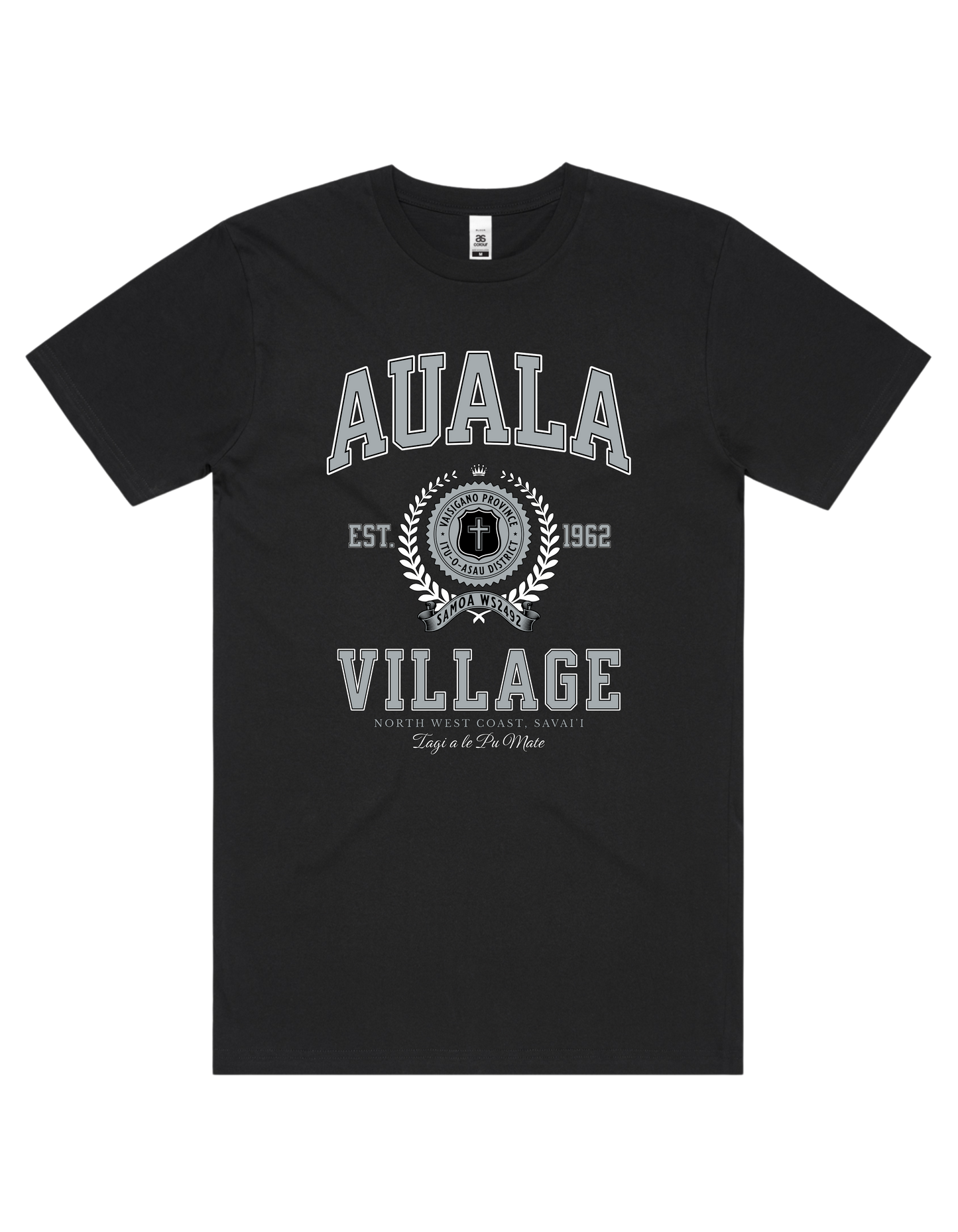 Auala Varsity Tee 5050 - AS Colour - Silver Print