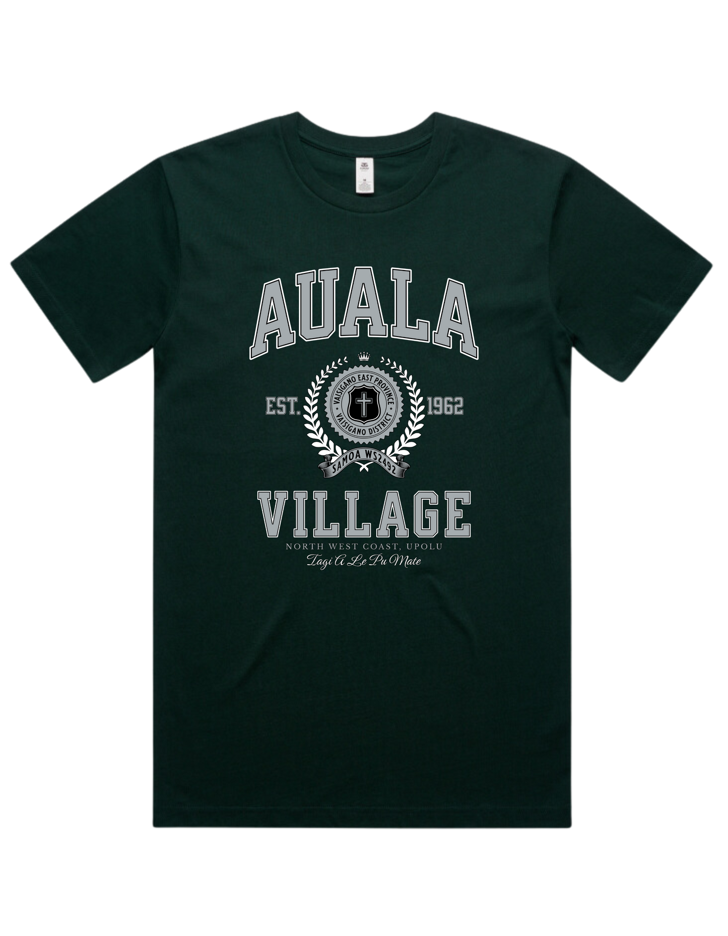 Auala Varsity Tee 5050 - AS Colour - Silver Print