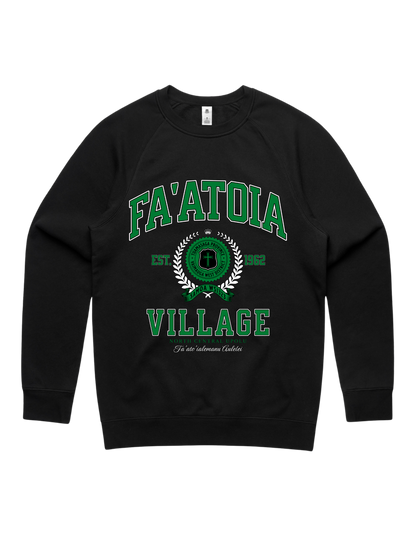 Fa'atoia Varsity Crewneck 5100 - AS Colour - Green Print