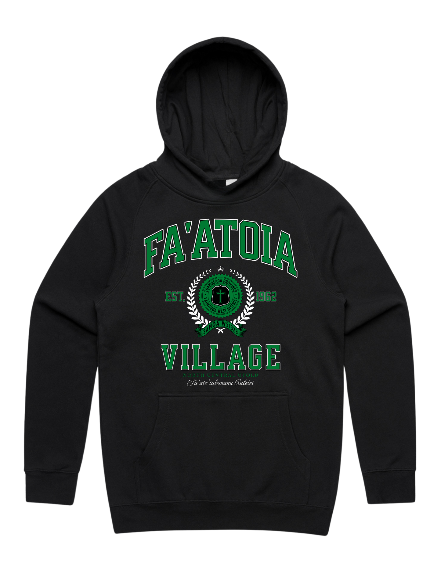 Fa'atoia Varsity Hood 5101 - AS Colour - Green Print