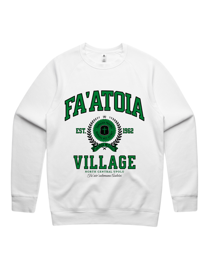 Fa'atoia Varsity Crewneck 5100 - AS Colour - Green Print