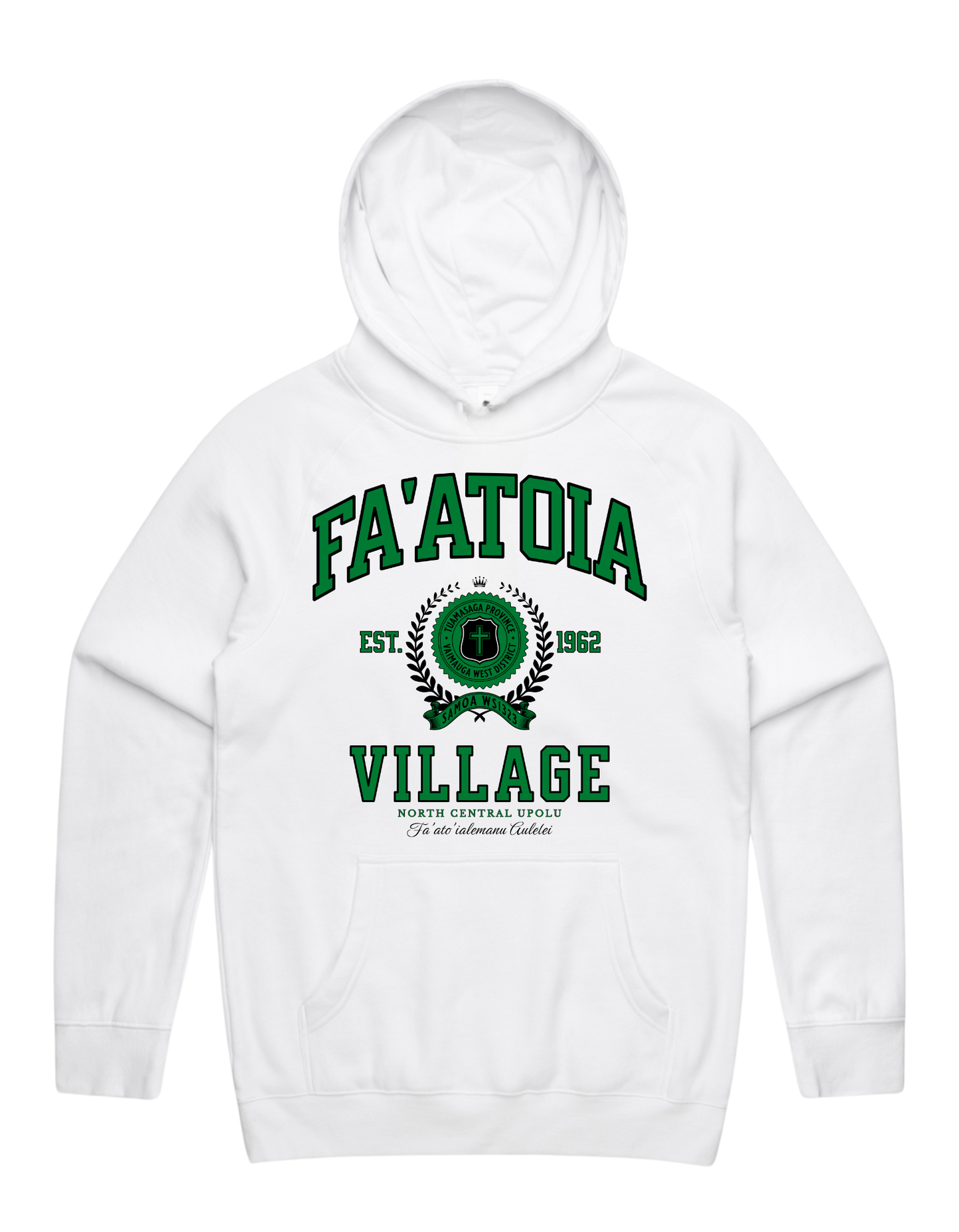 Fa'atoia Varsity Hood 5101 - AS Colour - Green Print