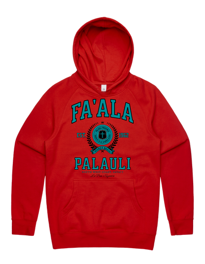 Faala Palauli Varsity Hood 5101 - AS Colour - Aqua Print