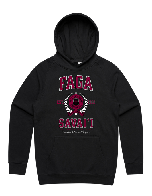 Faga Varsity Hood 5101 - AS Colour - Wine Print