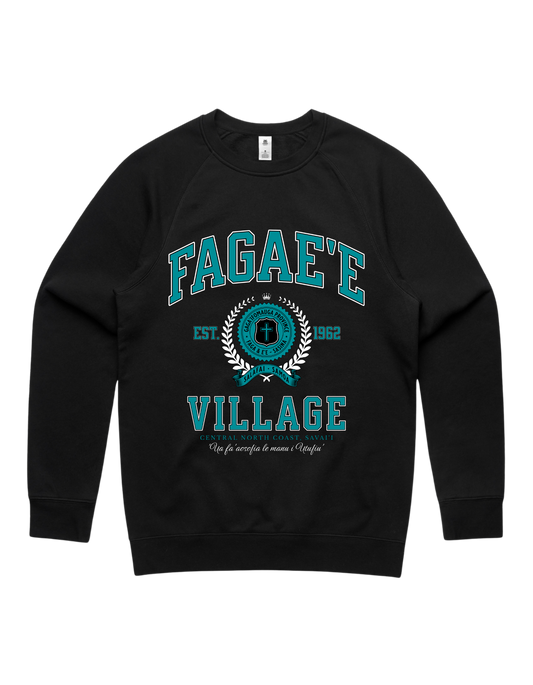 Fagae'e Varsity Crewneck 5100 - AS Colour - Aqua Print