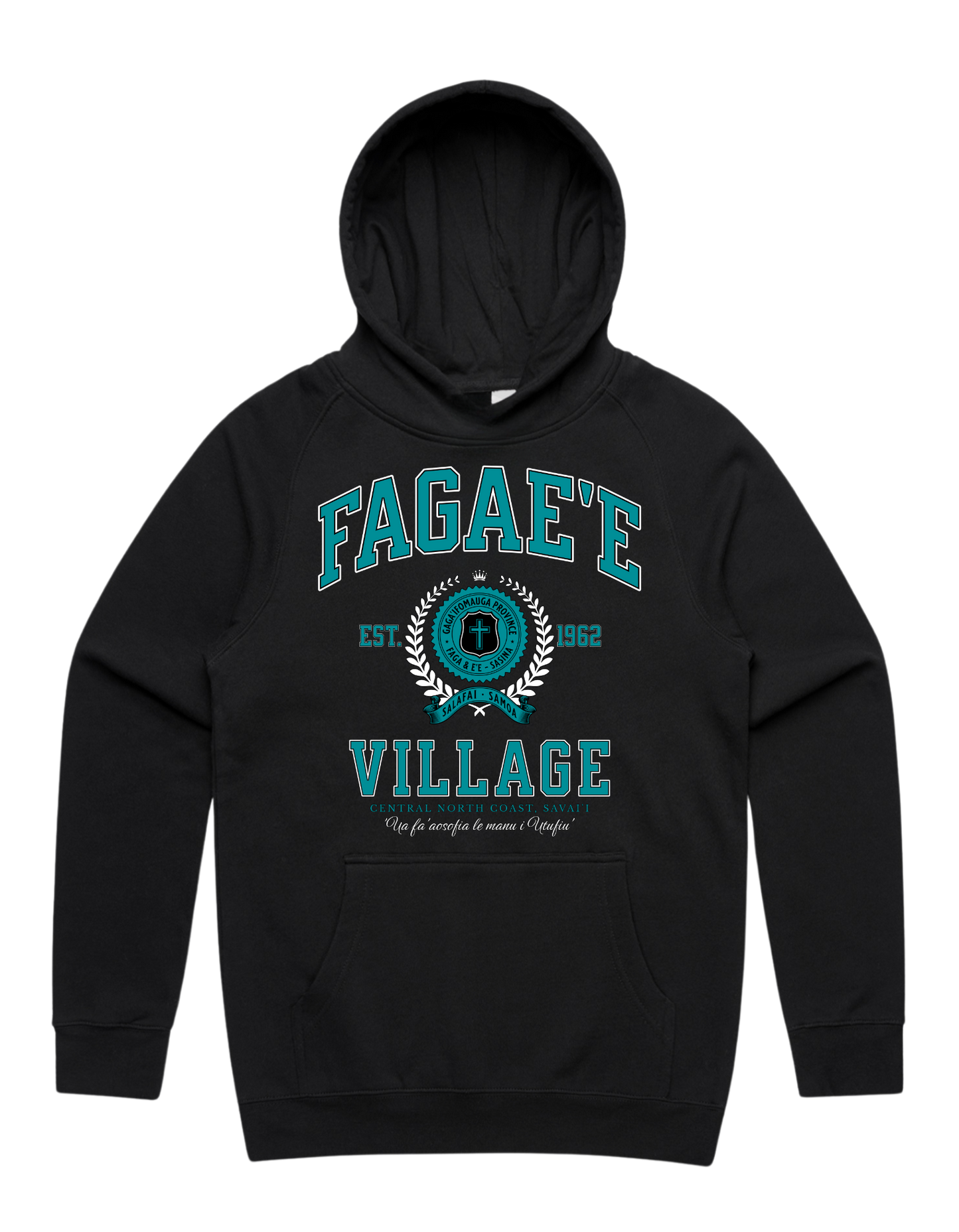 Fagae'e Varsity Hood 5101 - AS Colour - Aqua Print