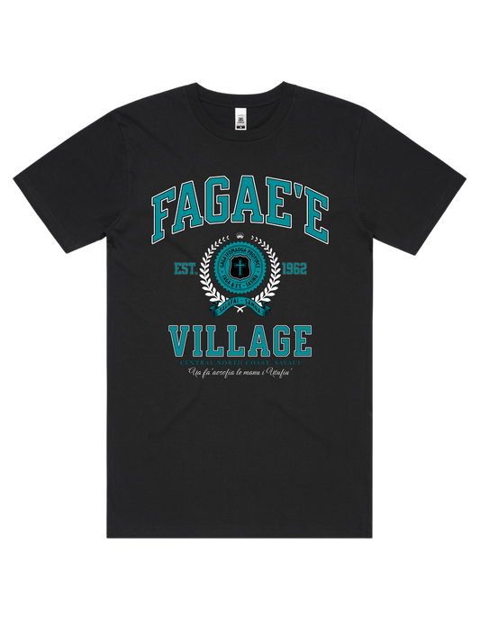 Fagae'e Varsity Tee 5050 - AS Colour - Aqua Print