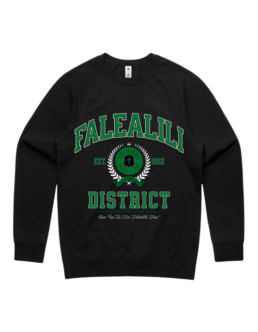 Falealili Varsity Crewneck 5100 - AS Colour - Green Print