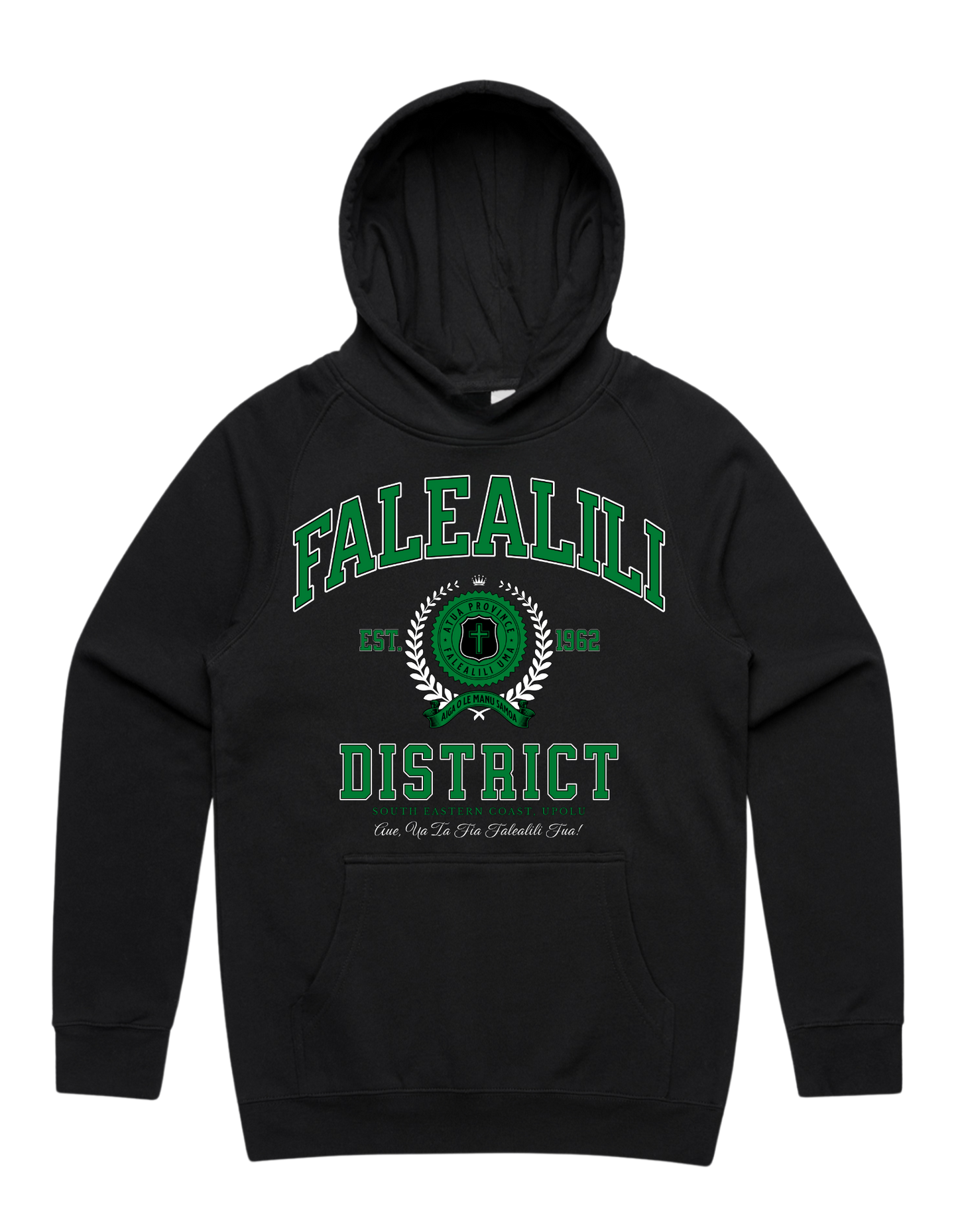 Falealili Varsity Hood 5101 - AS Colour - Green Print