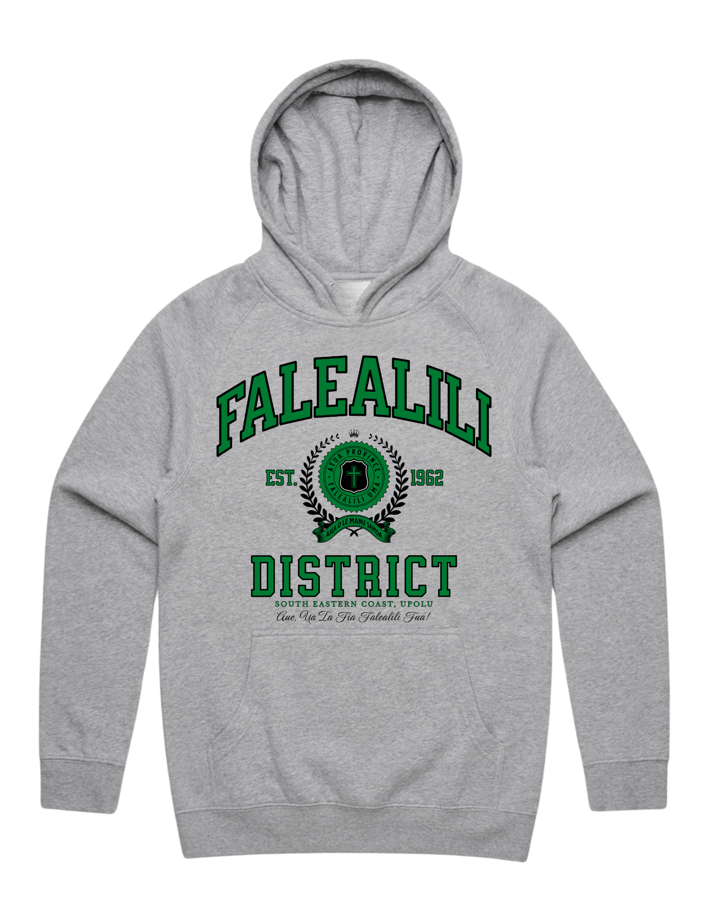 Falealili Varsity Hood 5101 - AS Colour - Green Print