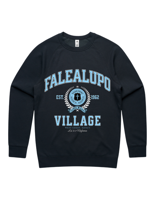 Falealupo Varsity Crewneck 5100 - AS Colour - Sky Blue Print