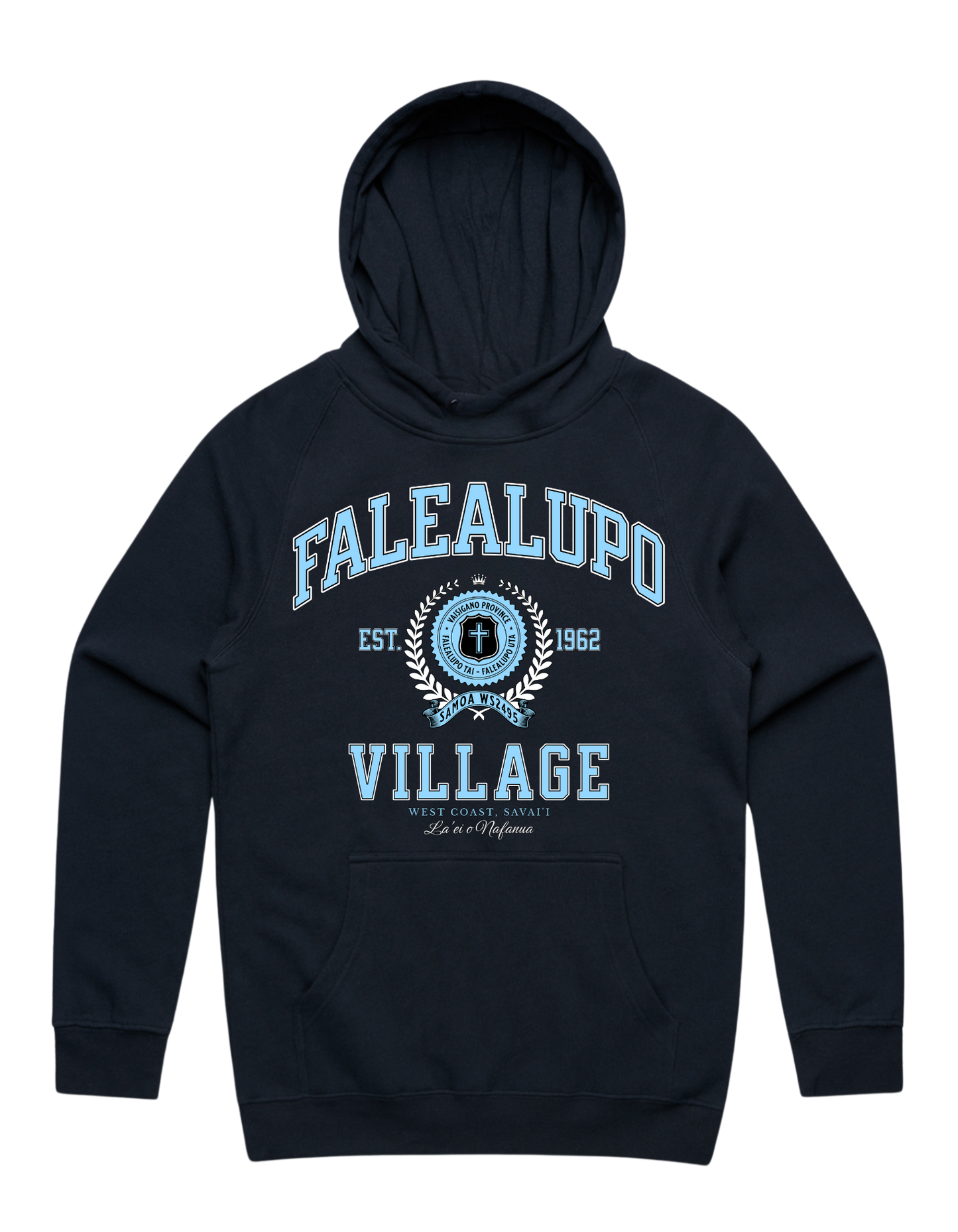 Falealupo Varsity Hood 5101 - AS Colour - Sky Blue Print