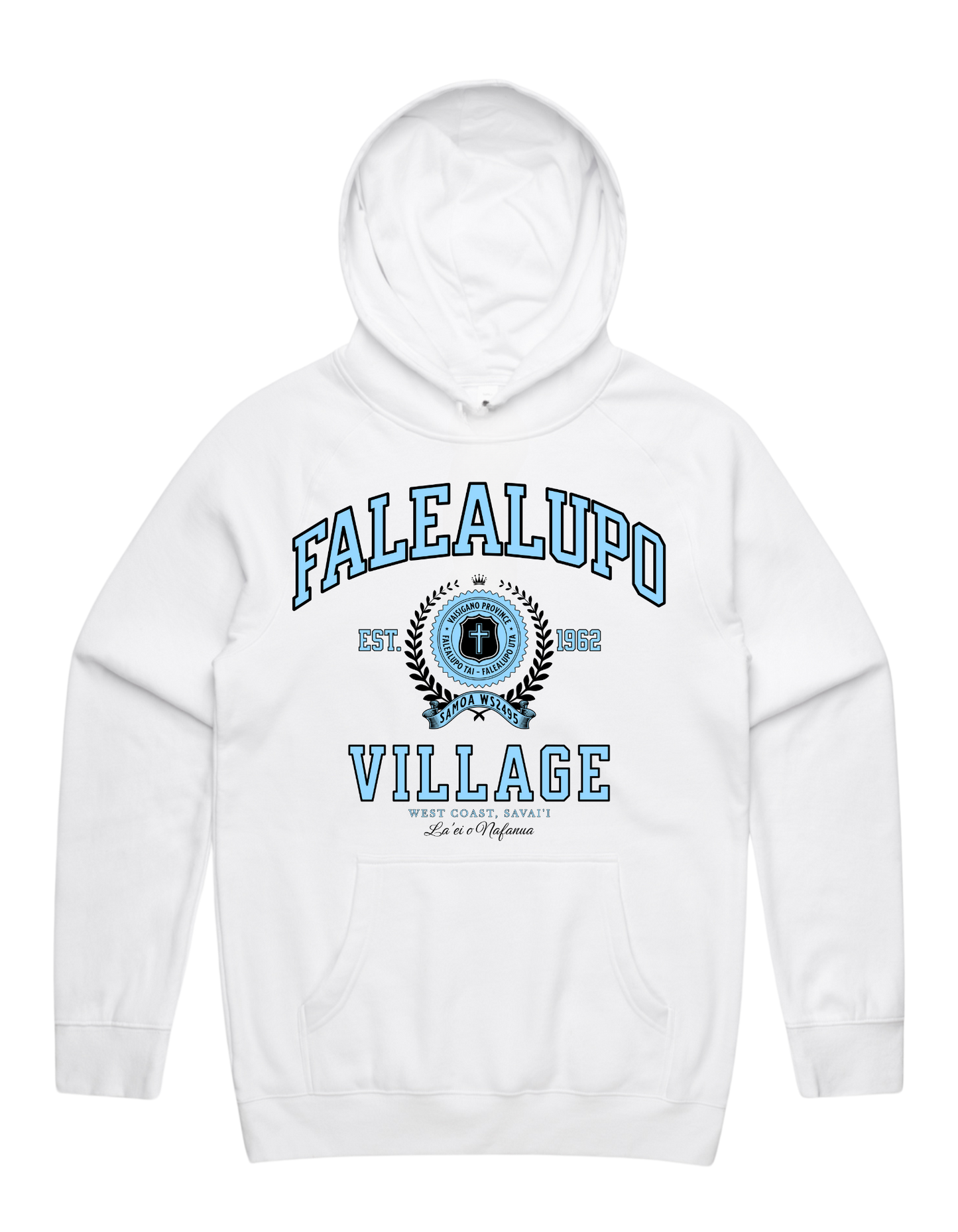 Falealupo Varsity Hood 5101 - AS Colour - Sky Blue Print