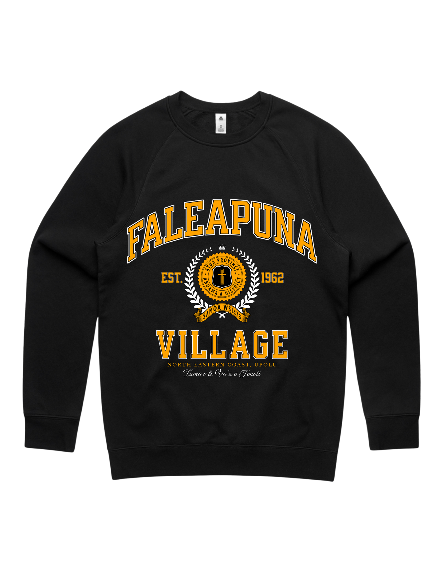 Faleapuna Varsity Crewneck 5100 - AS Colour - Gold Print