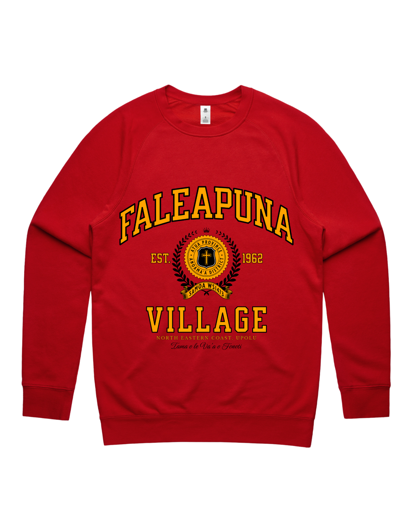 Faleapuna Varsity Crewneck 5100 - AS Colour - Gold Print