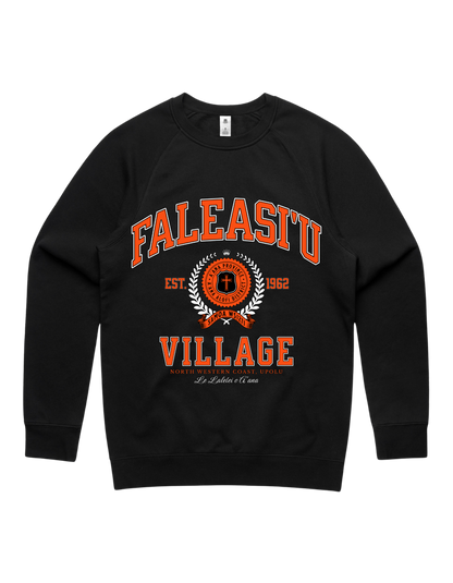 Faleasi'u Varsity Crewneck 5100 - AS Colour - Orange Print