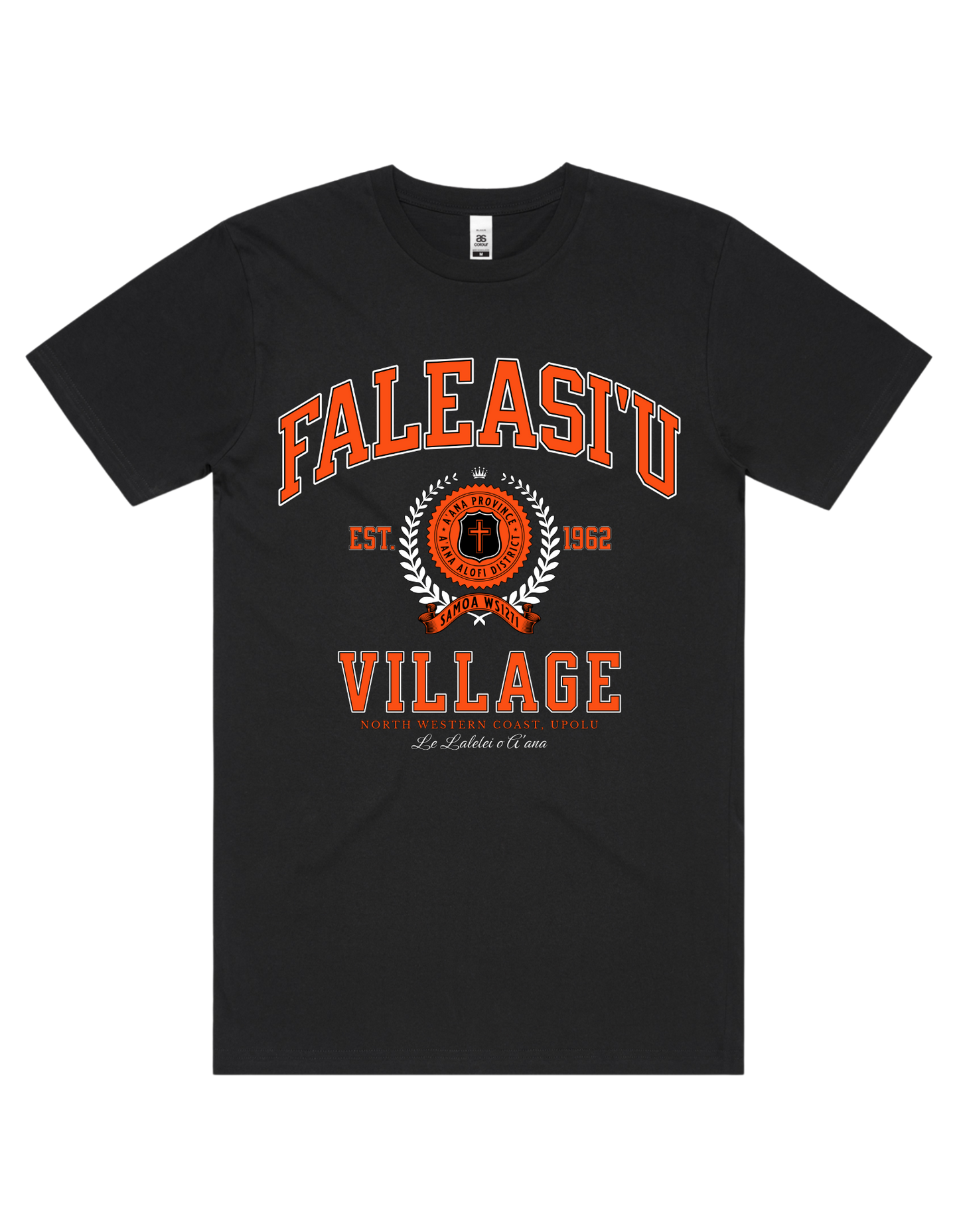 Faleasi'u Varsity Tee 5050 - AS Colour - Orange Print