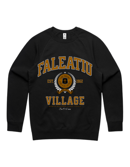 Faleatiu Varsity Crewneck 5100 - AS Colour - Brown Print