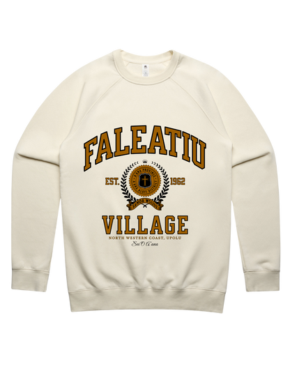 Faleatiu Varsity Crewneck 5100 - AS Colour - Brown Print