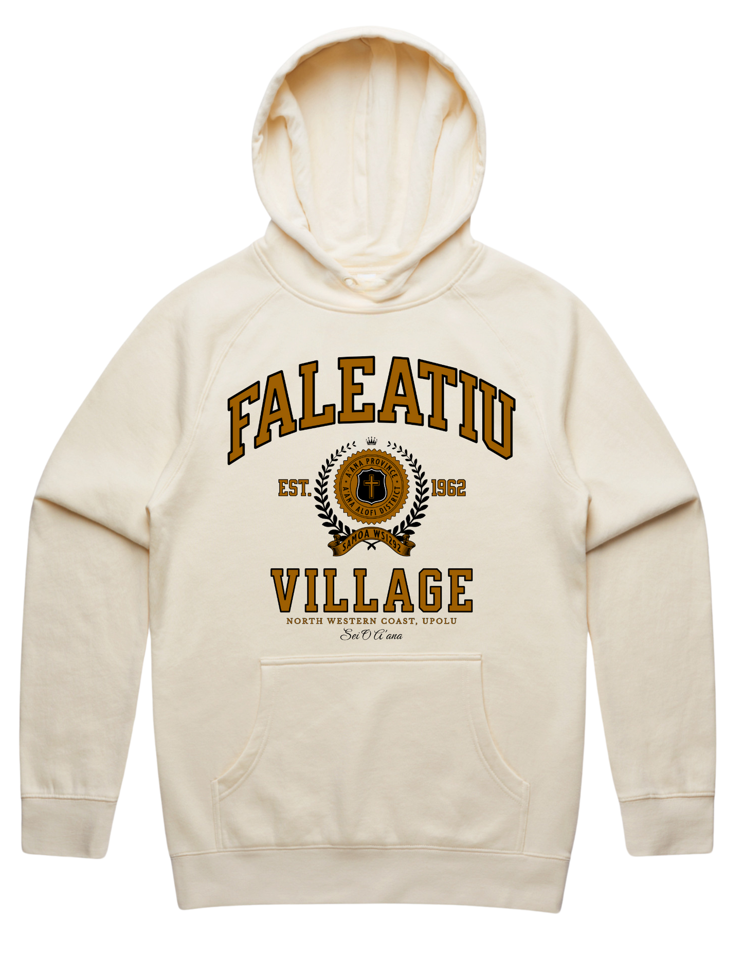 Faleatiu Varsity Hood 5101 - AS Colour - Brown Print