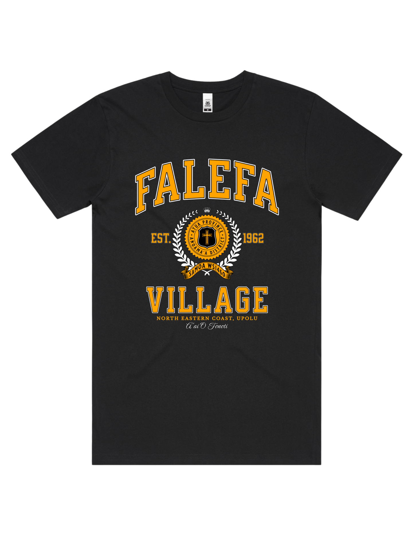 Falefā Varsity Tee 5050 - AS Colour - Gold Print