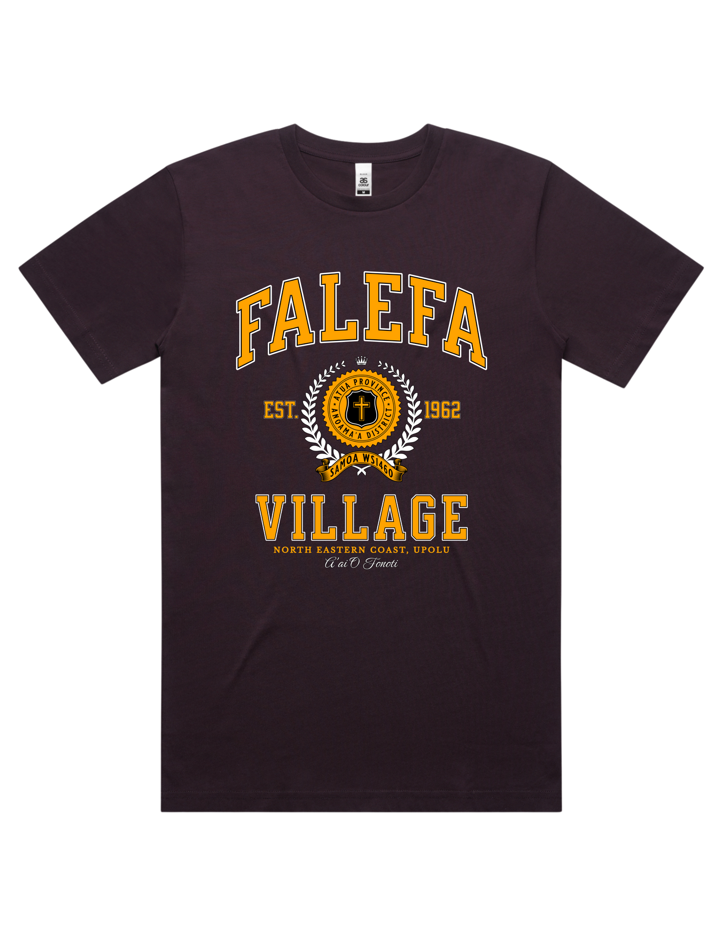 Falefā Varsity Tee 5050 - AS Colour - Gold Print