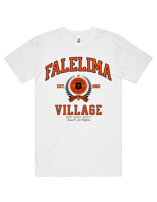 Falelima Varsity Tee 5050 - AS Colour - Orange Print