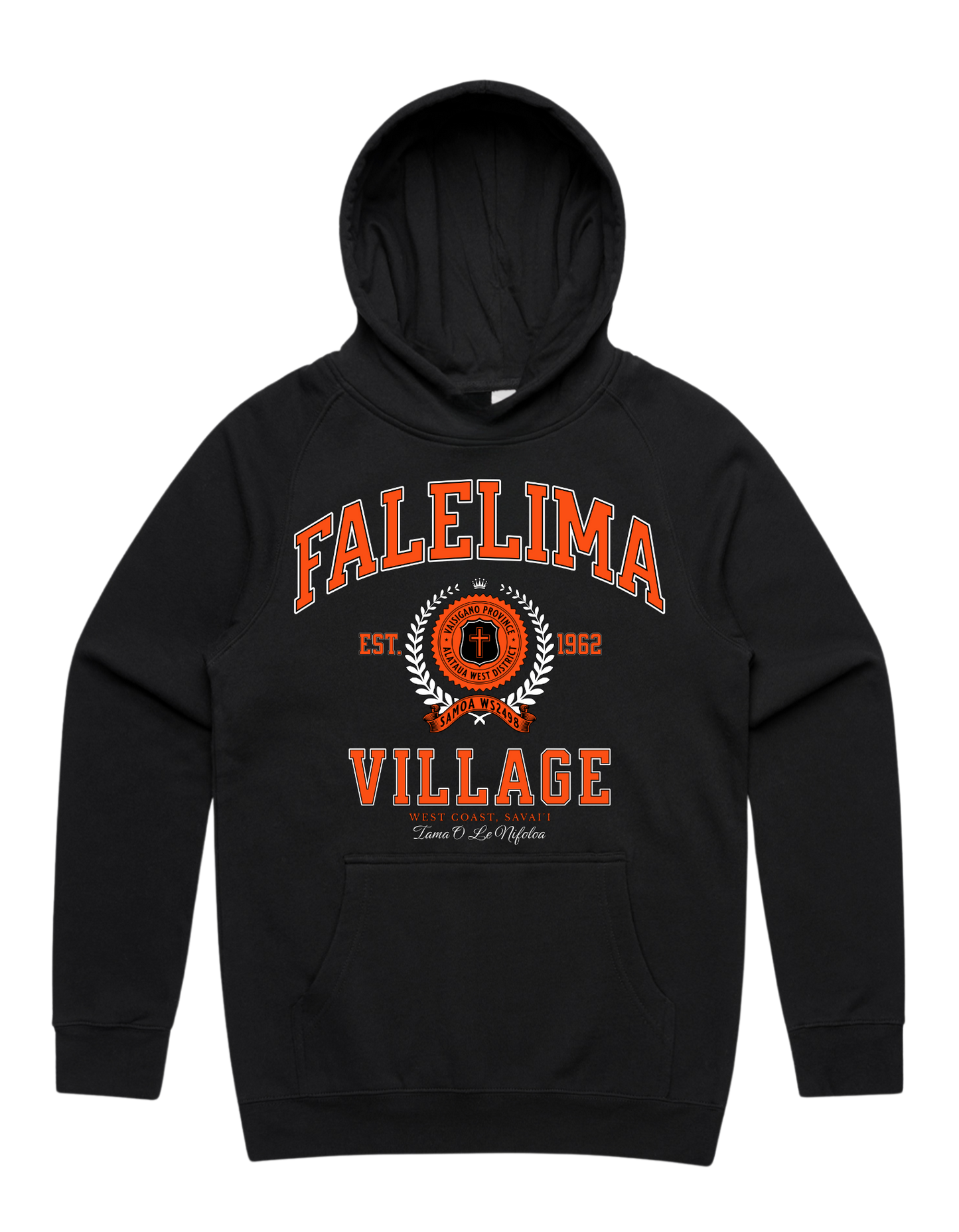 Falelima Varsity Hood 5101 - AS Colour - Orange Print