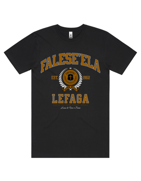 Falese'ela Varsity Tee 5050 - AS Colour - Brown Print