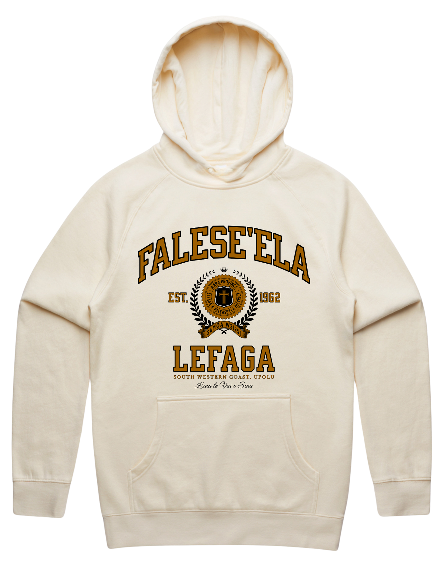 Falese'ela Varsity Hood 5101 - AS Colour - Brown Print